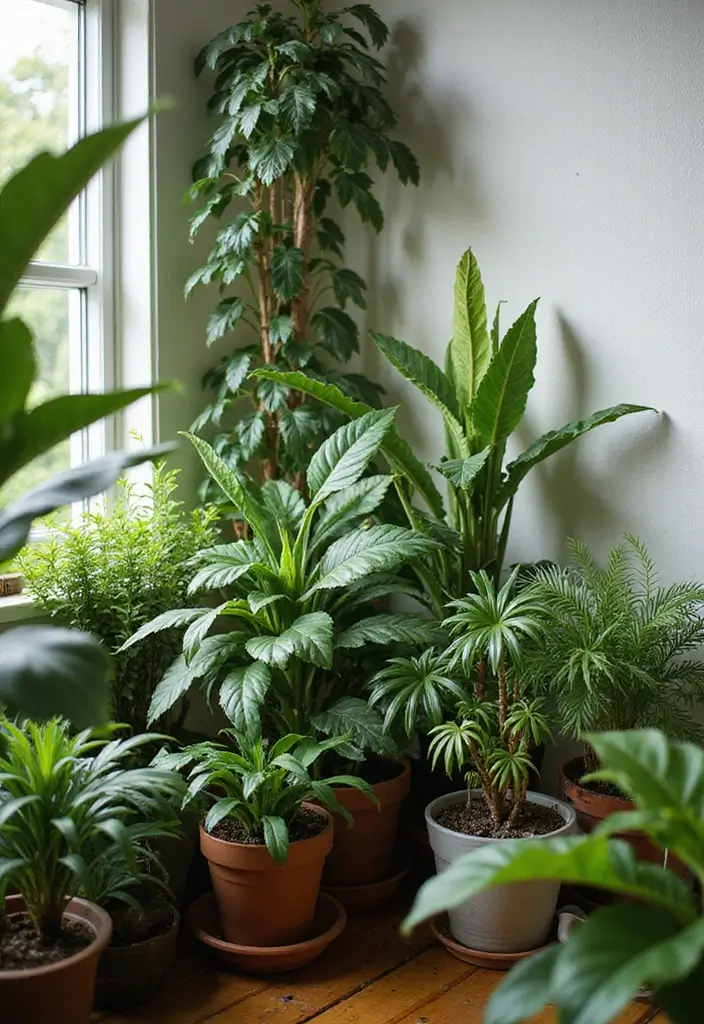 27 Indoor Garden Ideas to Bring Nature Inside - 22. Create a Mini Jungle