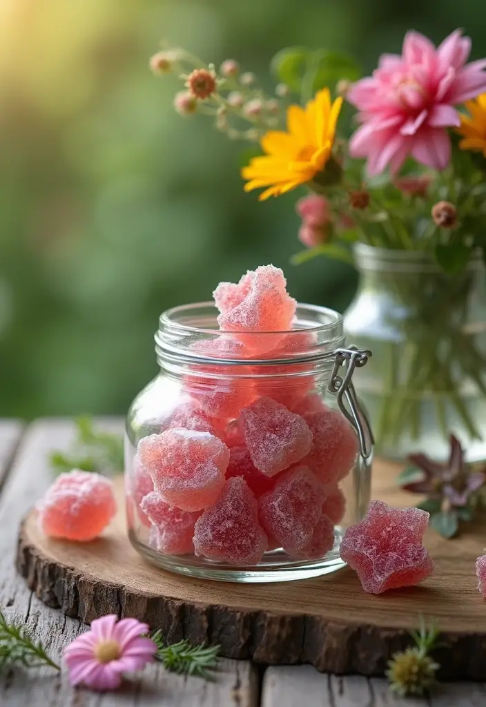 27 Patio Garden Ideas to Create Your Perfect Outdoor Retreat - 16. DIY Edible Flower Candies