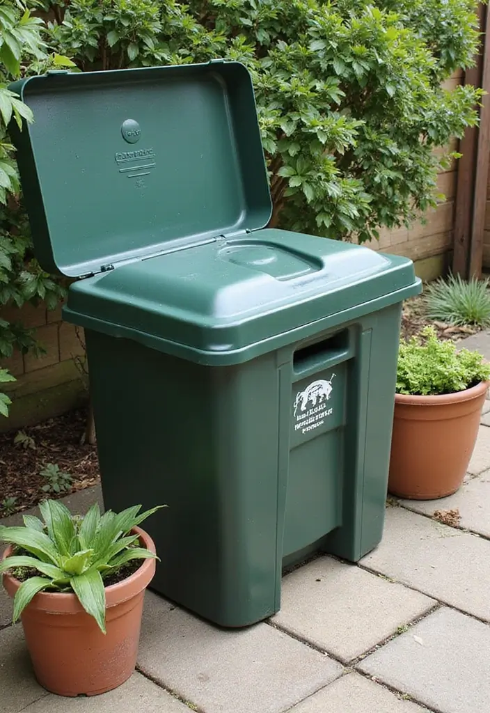 27 Patio Garden Ideas to Create Your Perfect Outdoor Retreat - 19. Sustainable Compost Bin