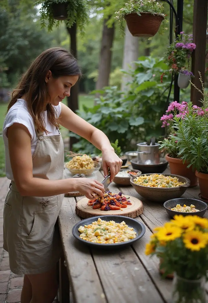27 Patio Garden Ideas to Create Your Perfect Outdoor Retreat - 23. Culinary Flower Workshops