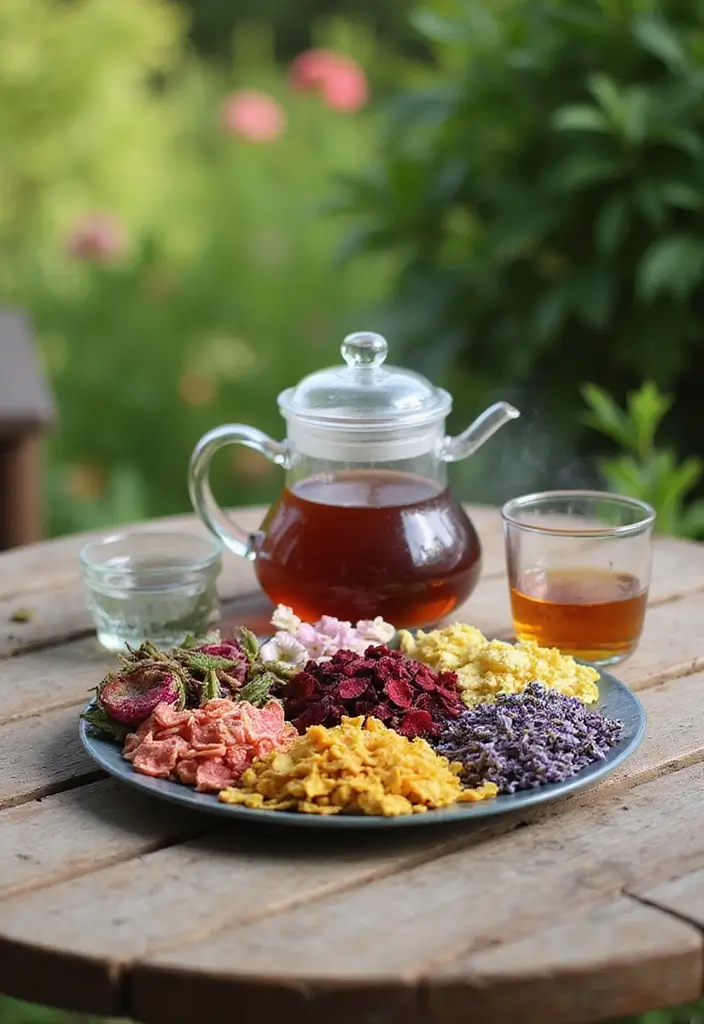 27 Patio Garden Ideas to Create Your Perfect Outdoor Retreat - 5. Edible Flower Teas