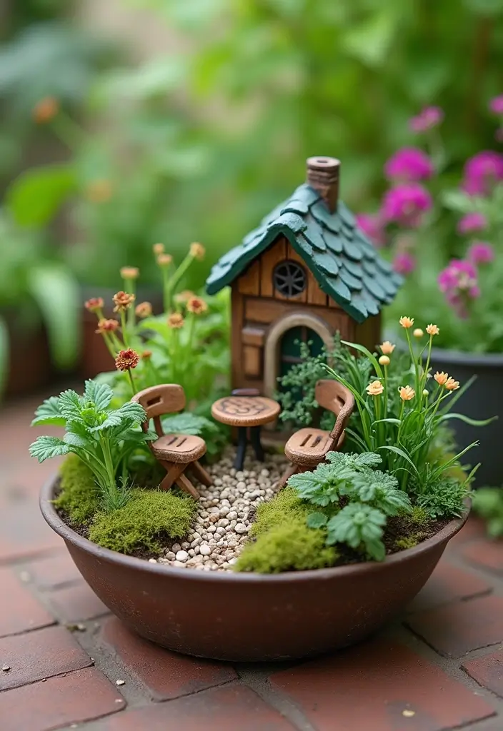 27 Patio Garden Ideas to Create Your Perfect Outdoor Retreat - 7. Fairy Garden with Edibles