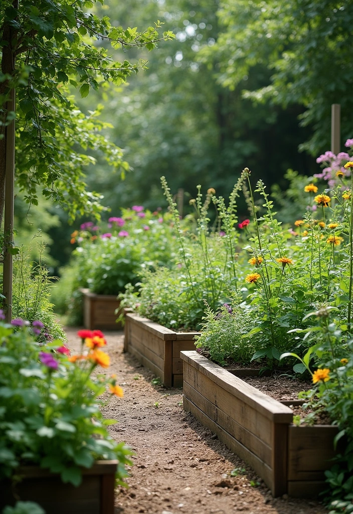 27 Raised Garden Beds Layouts for Modern Backyards - 12. Edible Landscaping