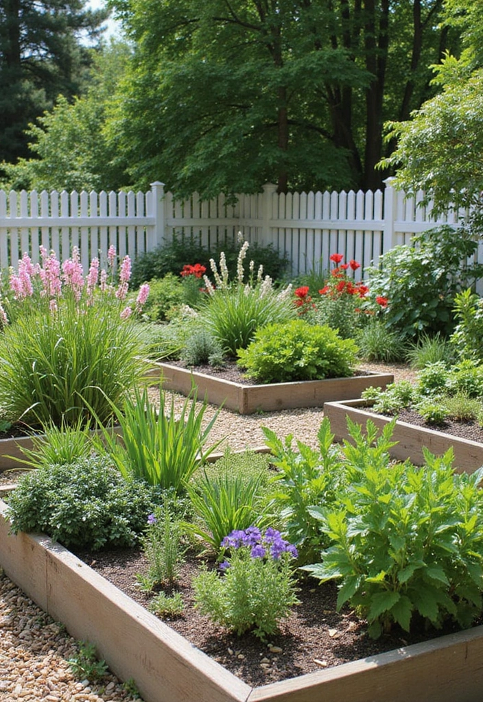27 Raised Garden Beds Layouts for Modern Backyards - 14. Suburban Cottage Charm