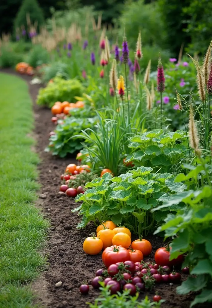 27 Raised Garden Beds Layouts for Modern Backyards - 25. The Ornamental Grass Border