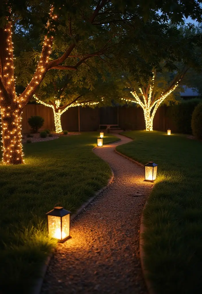 27 Secret Garden Aesthetic Tips for a Mystical Ambience - 12. Install Garden Lighting