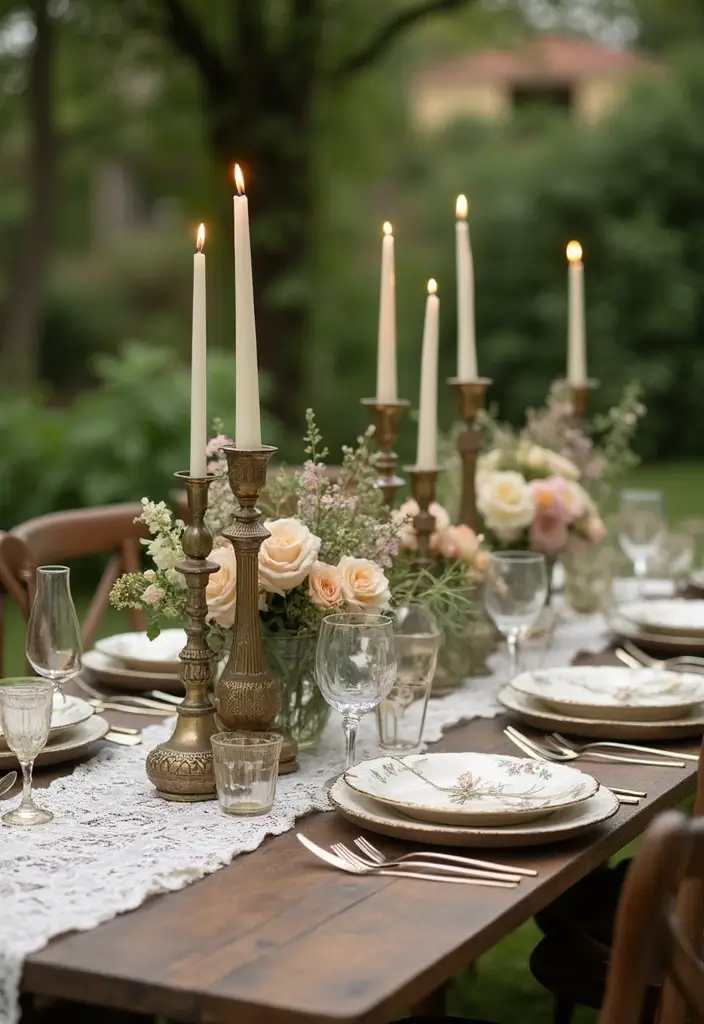 27 Stunning Garden Party Decorations to Elevate Your Event - 24. Vintage Touches