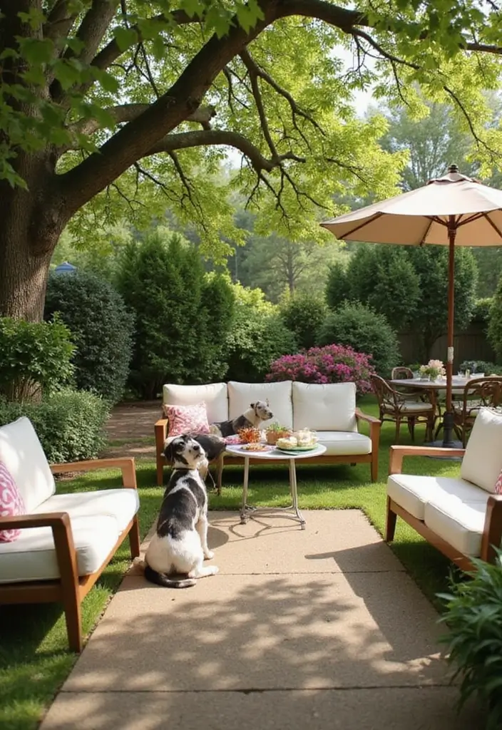 27 Stunning Garden Party Decorations to Elevate Your Event - 25. Pet-Friendly Elements