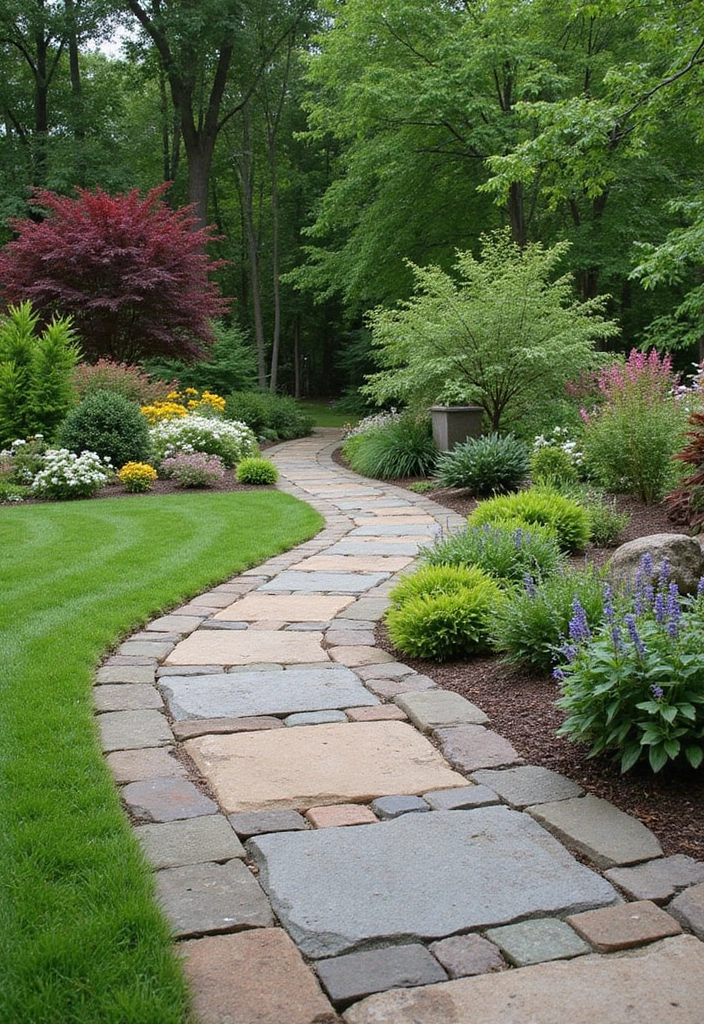27 Stunning Modern Garden Design Ideas to Inspire Your Space - 18. Stone Walkways