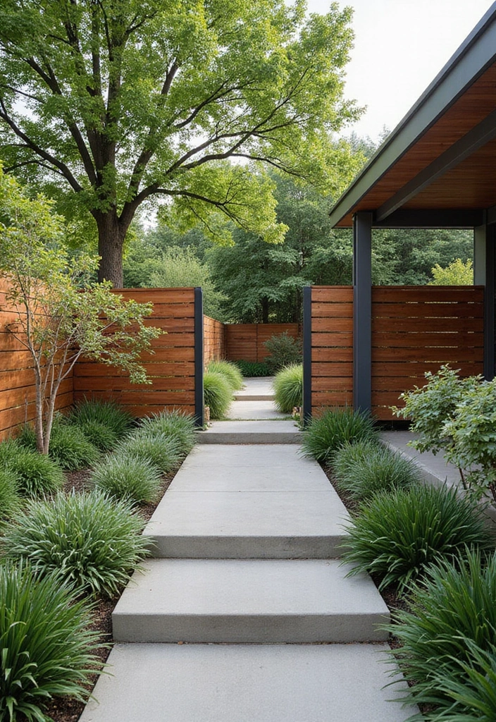 27 Stunning Modern Garden Design Ideas to Inspire Your Space - 19. Contemporary Fencing