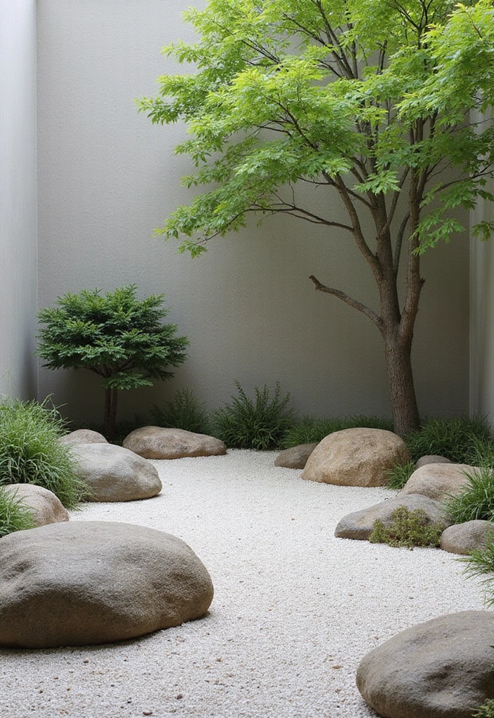 27 Zen Garden Design Principles for Serenity and Balance - 1. Minimalist Aesthetic