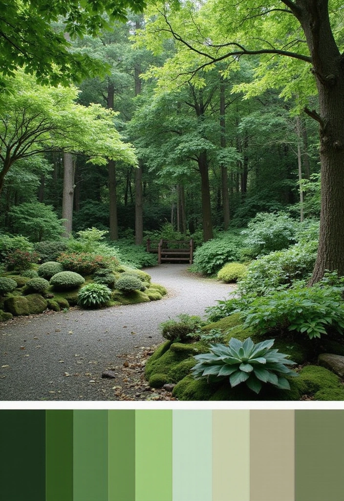 27 Zen Garden Design Principles for Serenity and Balance - 12. Color Harmony