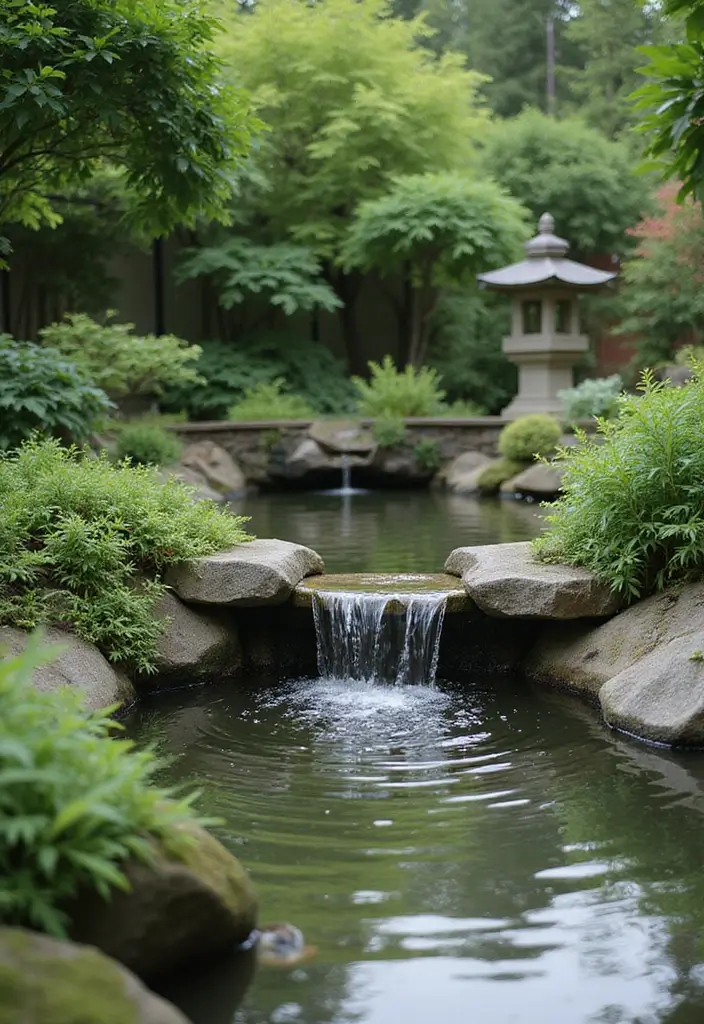 27 Zen Garden Design Principles for Serenity and Balance - 4. Water Features