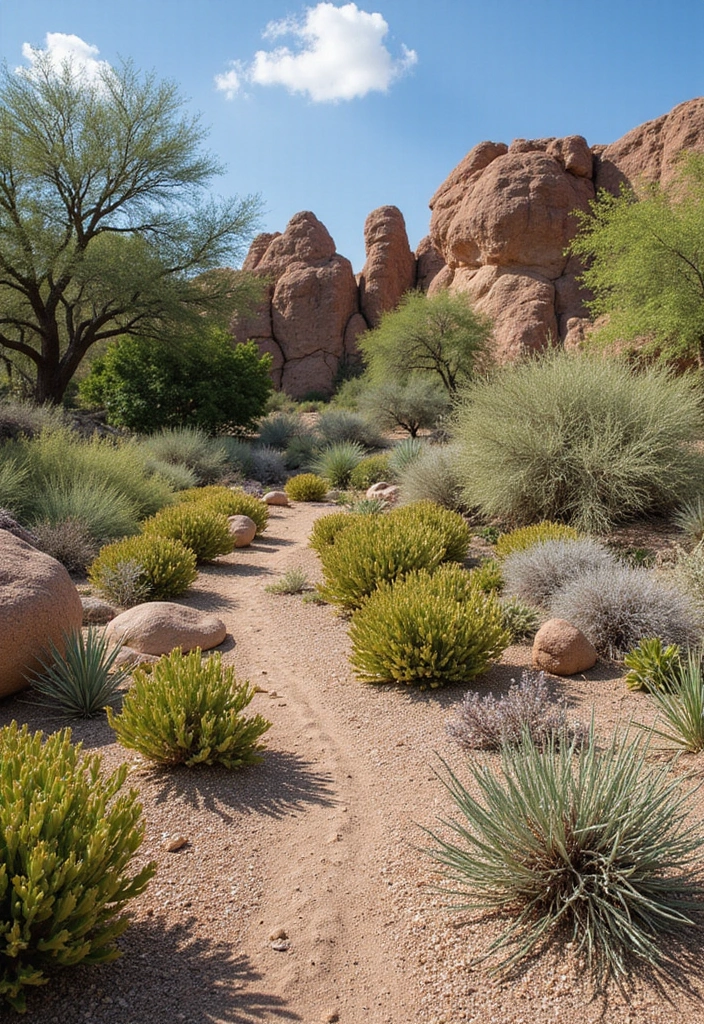 28 Australian Native Garden Design Ideas to Celebrate Local Flora - 13. Desert Oasis