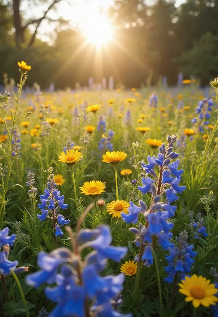 28 Australian Native Garden Design Ideas to Celebrate Local Flora - 2. Wildflower Meadow