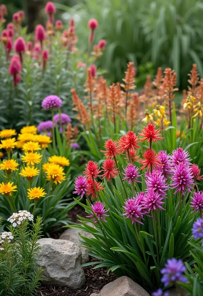 28 Australian Native Garden Design Ideas to Celebrate Local Flora - 26. Seasonal Display Gardens