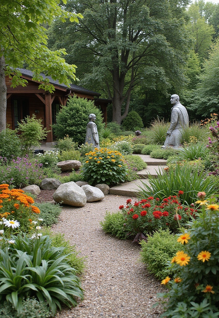 28 Australian Native Garden Design Ideas to Celebrate Local Flora - 27. Artistic Native Gardens