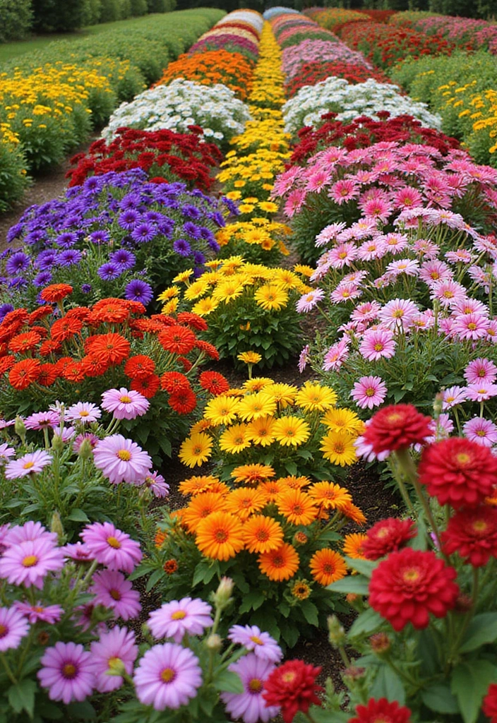 28 Classic Garden Design Ideas That Never Go Out of Style - 16. Colorful Seasonal Bedding