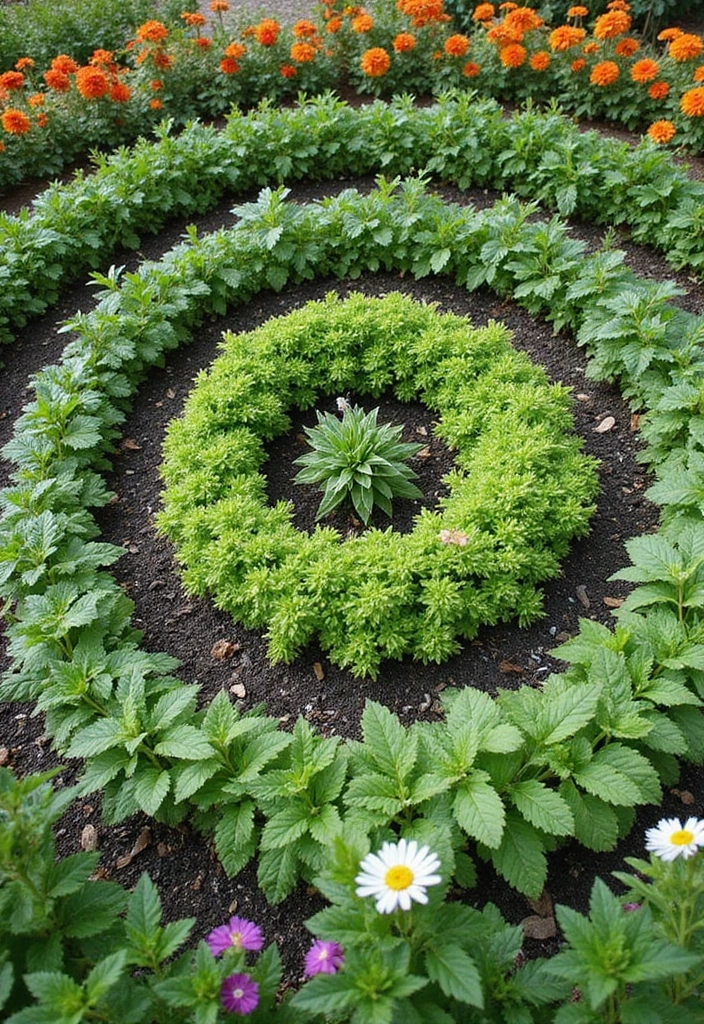 28 Classic Garden Design Ideas That Never Go Out of Style - 21. Herb Spiral Gardens