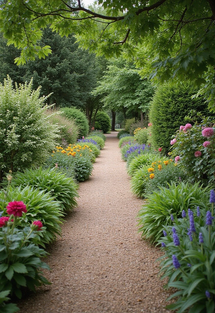 28 Cottage Garden Design Tips to Create a Cozy Retreat - 10. Create a Natural Pathway with Mulch