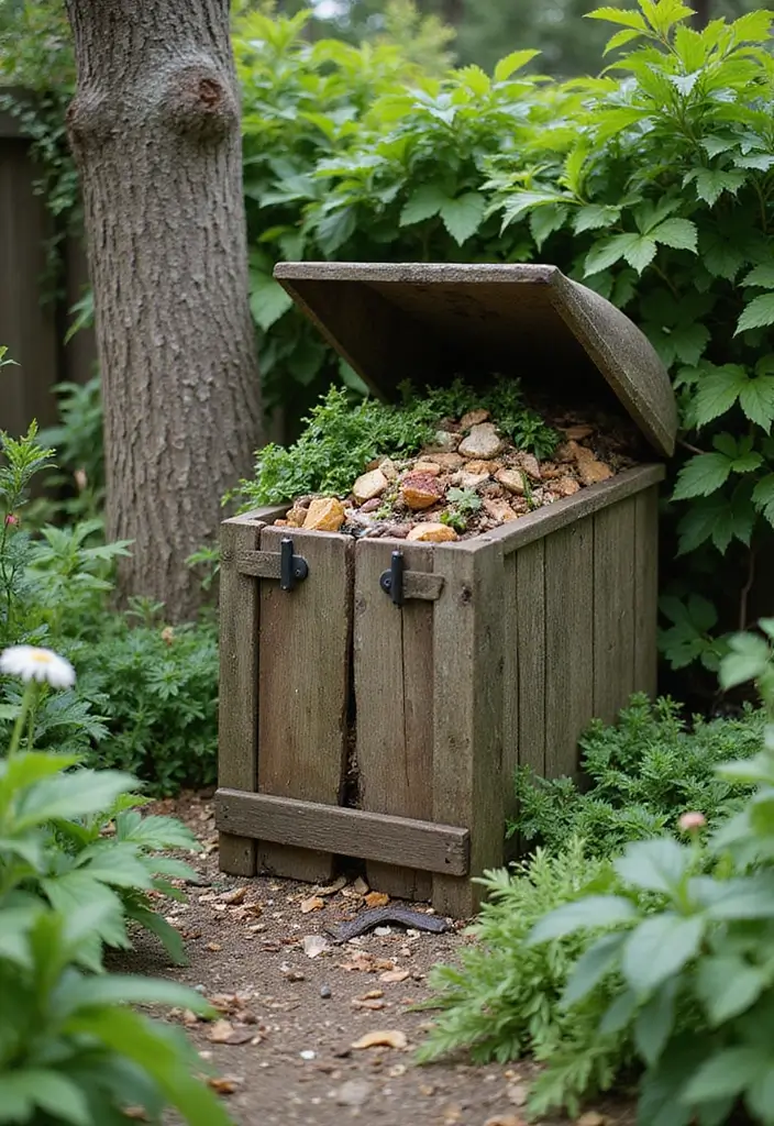 28 Cottage Garden Design Tips to Create a Cozy Retreat - 16. Establish a Compost Area