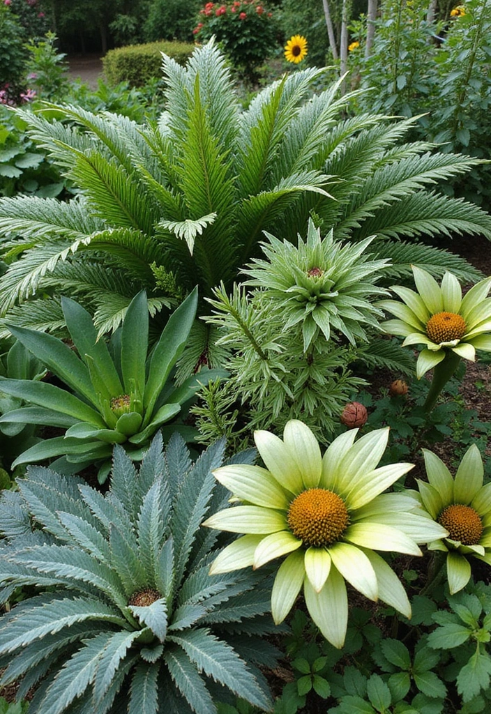28 Cottage Garden Design Tips to Create a Cozy Retreat - 19. Highlight Unique Foliage