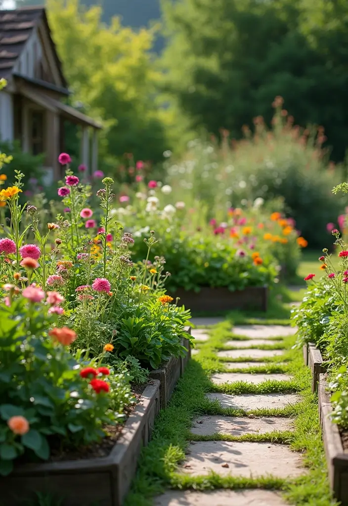 28 Cottage Garden Design Tips to Create a Cozy Retreat - 3. Mix Edibles with Ornamentals