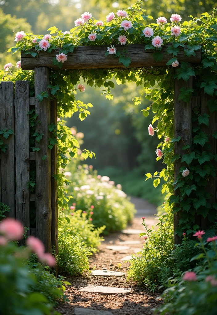 28 Cottage Garden Design Tips to Create a Cozy Retreat - 7. Use Rustic Fencing