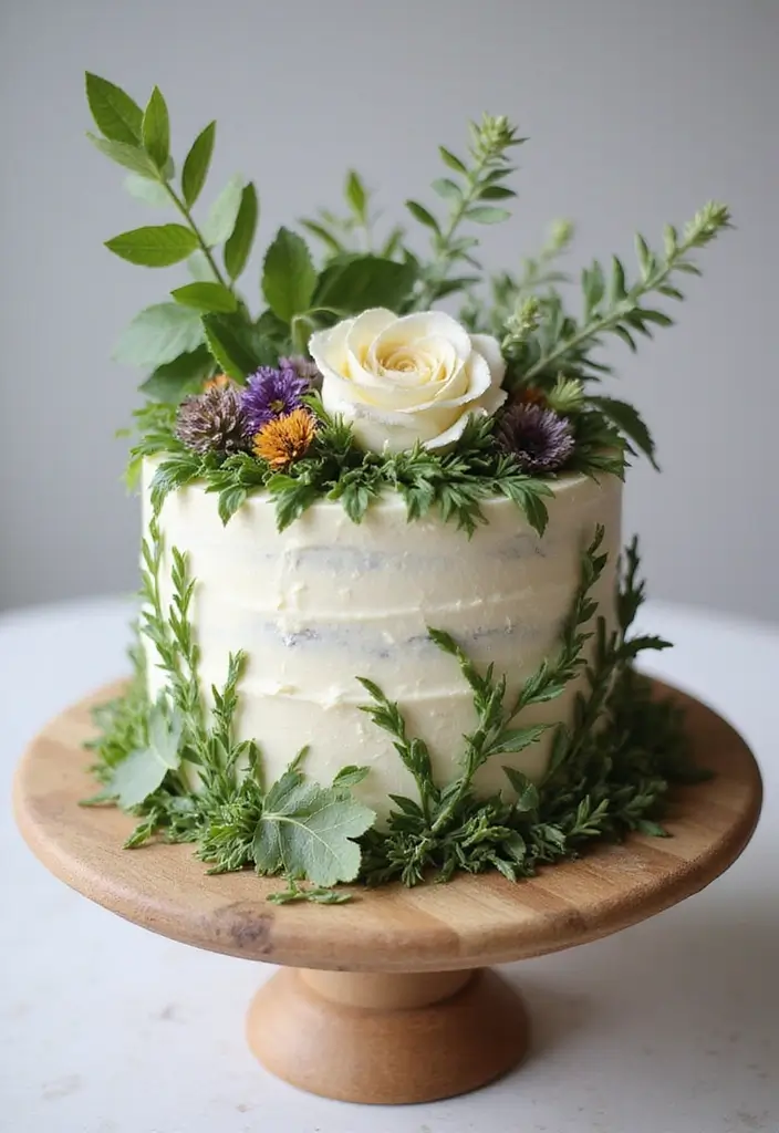 28 Creative Garden Birthday Party Tips for Kids and Adults - 12. Nature-Themed Birthday Cake