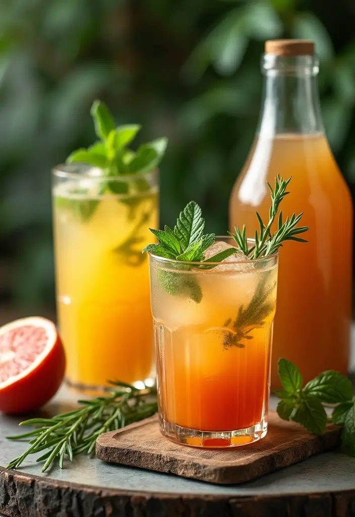 28 Creative Garden Birthday Party Tips for Kids and Adults - 14. Herb-Based Cocktails