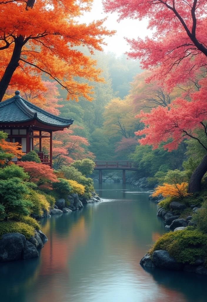 28 Elegant Japanese Garden Design Ideas for Peaceful Spaces - 15. Seasonal Color Schemes