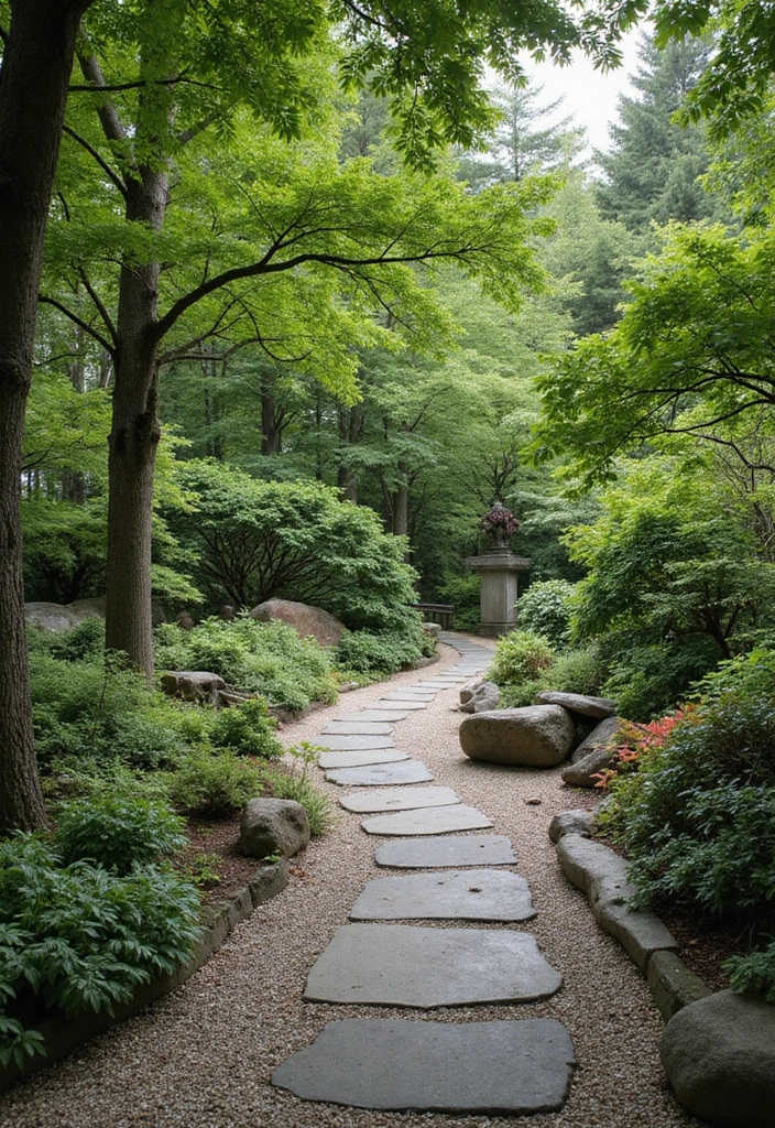 28 Elegant Japanese Garden Design Ideas for Peaceful Spaces - 2. Lush Plants and Pathways