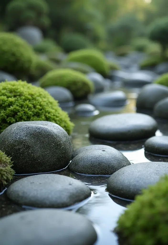 28 Elegant Japanese Garden Design Ideas for Peaceful Spaces - 22. Artistic Stone Arrangements