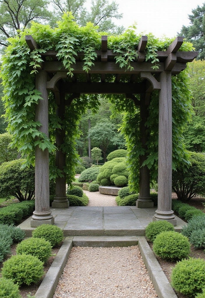 28 Elegant Japanese Garden Design Ideas for Peaceful Spaces - 23. Garden Structures