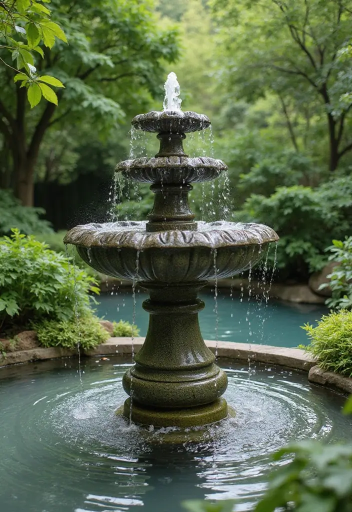 28 Elegant Japanese Garden Design Ideas for Peaceful Spaces - 25. Artistic Water Features
