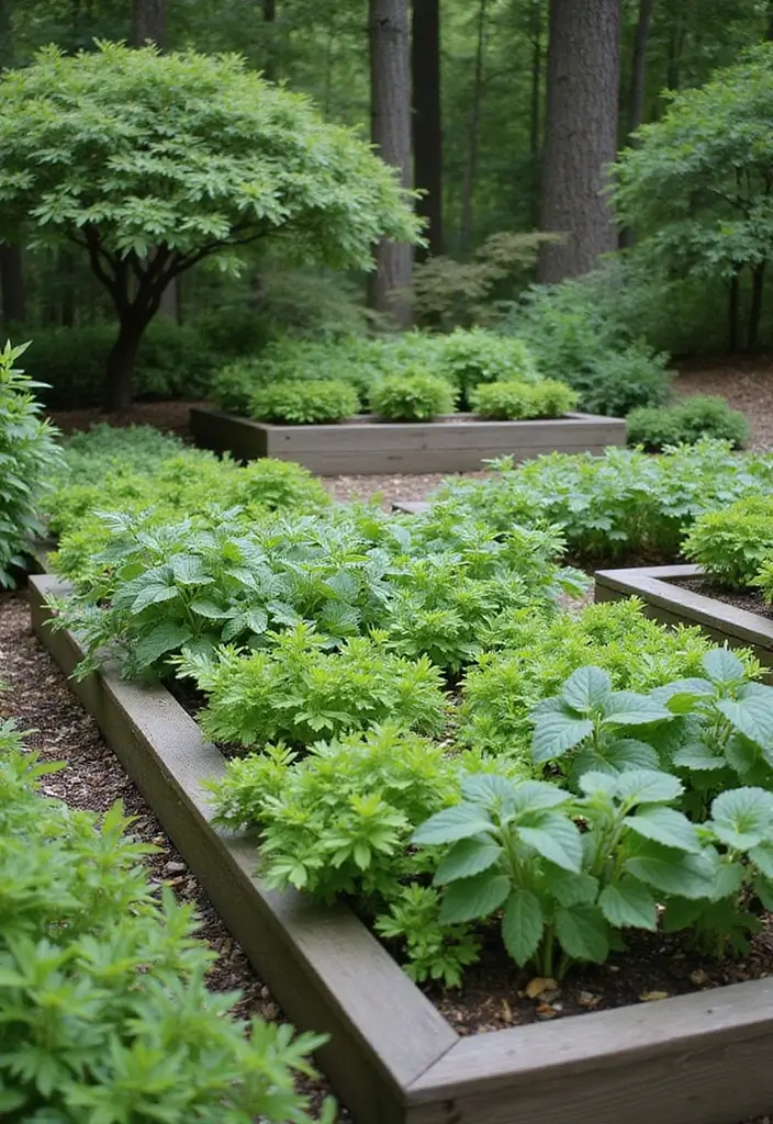 28 Elegant Japanese Garden Design Ideas for Peaceful Spaces - 27. Herb Gardens