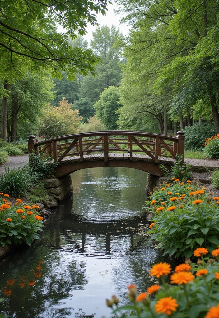 28 Elegant Japanese Garden Design Ideas for Peaceful Spaces - 6. Bridges and Pathways