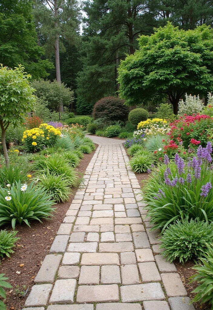 28 Garden Border Ideas to Define Your Landscape - 14. Paved Pathway Borders