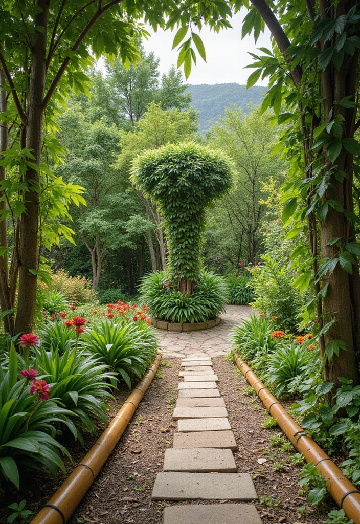 28 Garden Border Ideas to Define Your Landscape - 15. Bamboo Edging