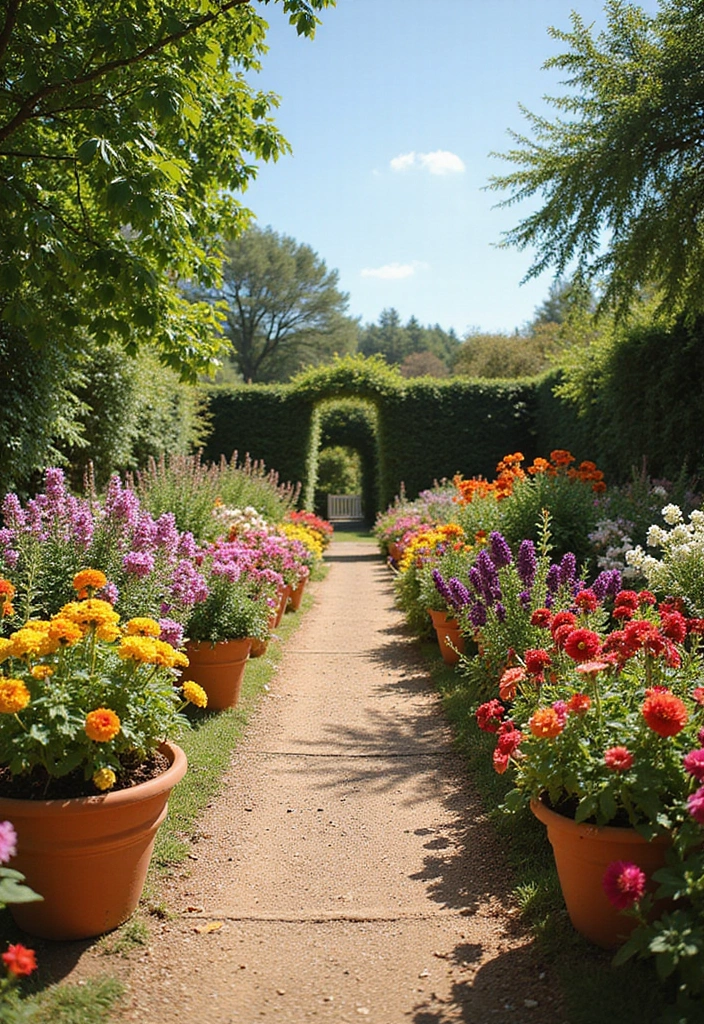 28 Garden Border Ideas to Define Your Landscape - 5. Terracotta Pot Borders