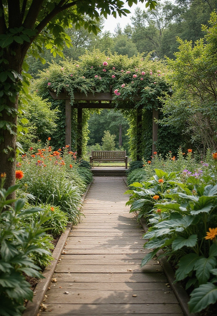 28 Garden Border Ideas to Define Your Landscape - 9. Natural Wood Edging