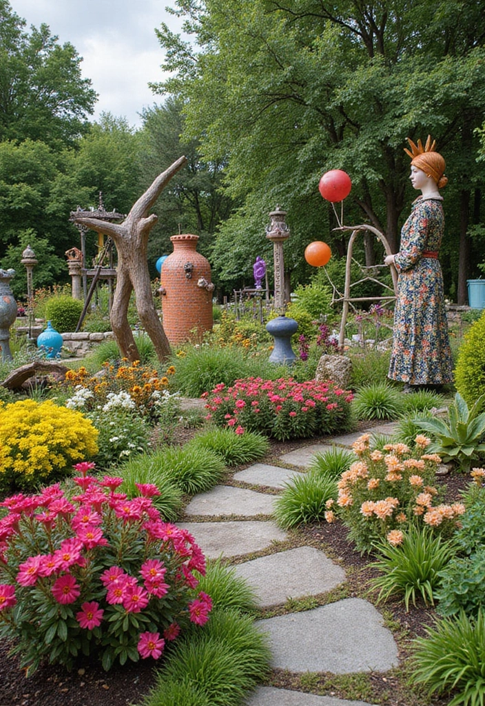 28 Garden Design Layout Examples for Stunning Outdoor Spaces - 12. The Artistic Garden