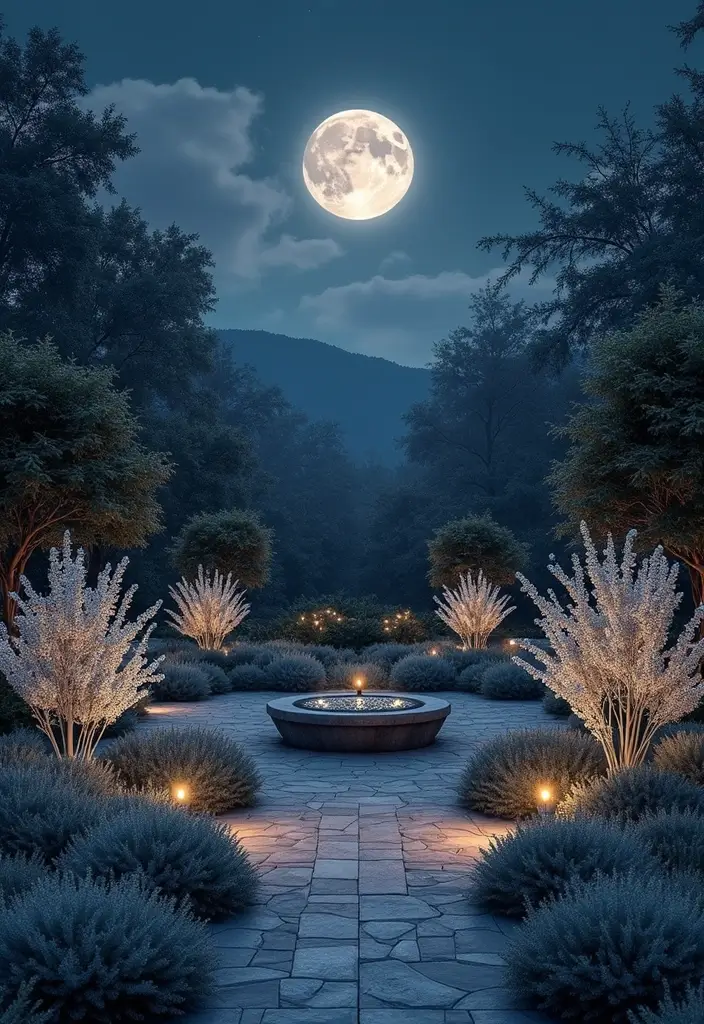 28 Garden Design Layout Examples for Stunning Outdoor Spaces - 15. The Moonlight Garden