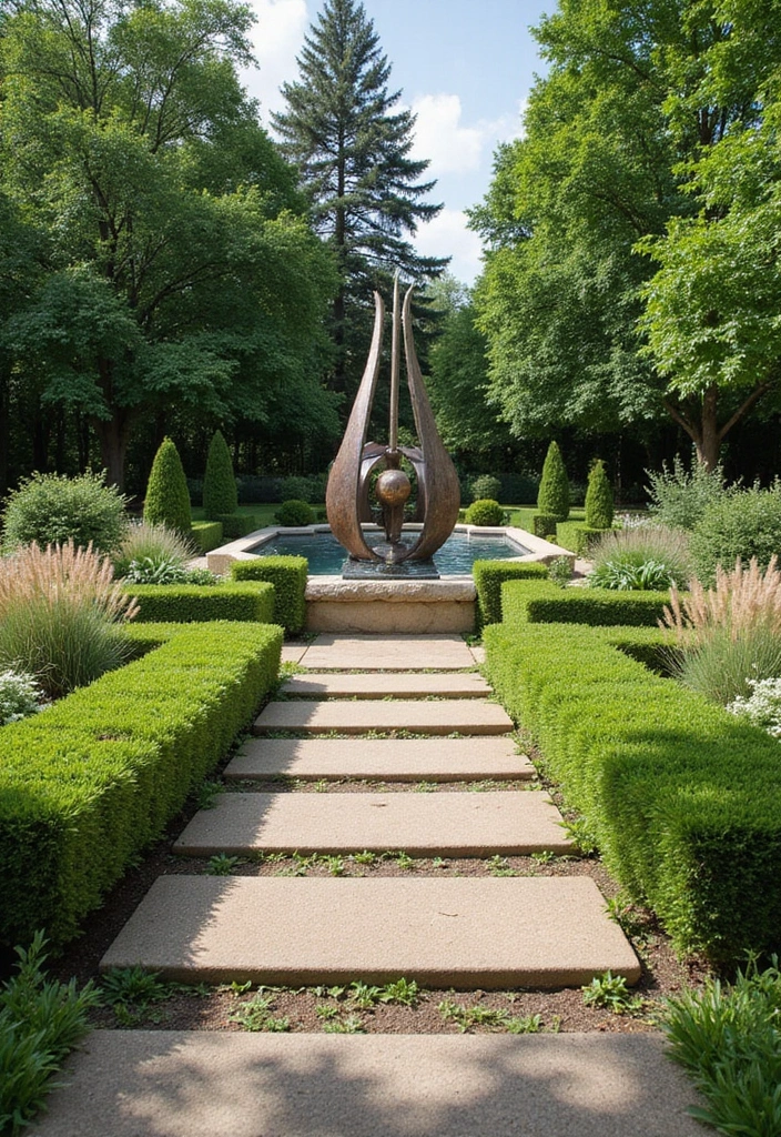 28 Garden Design Layout Examples for Stunning Outdoor Spaces - 18. The Focal Point Garden