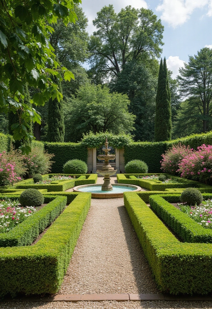 28 Garden Design Layout Examples for Stunning Outdoor Spaces - 25. The French Style Garden