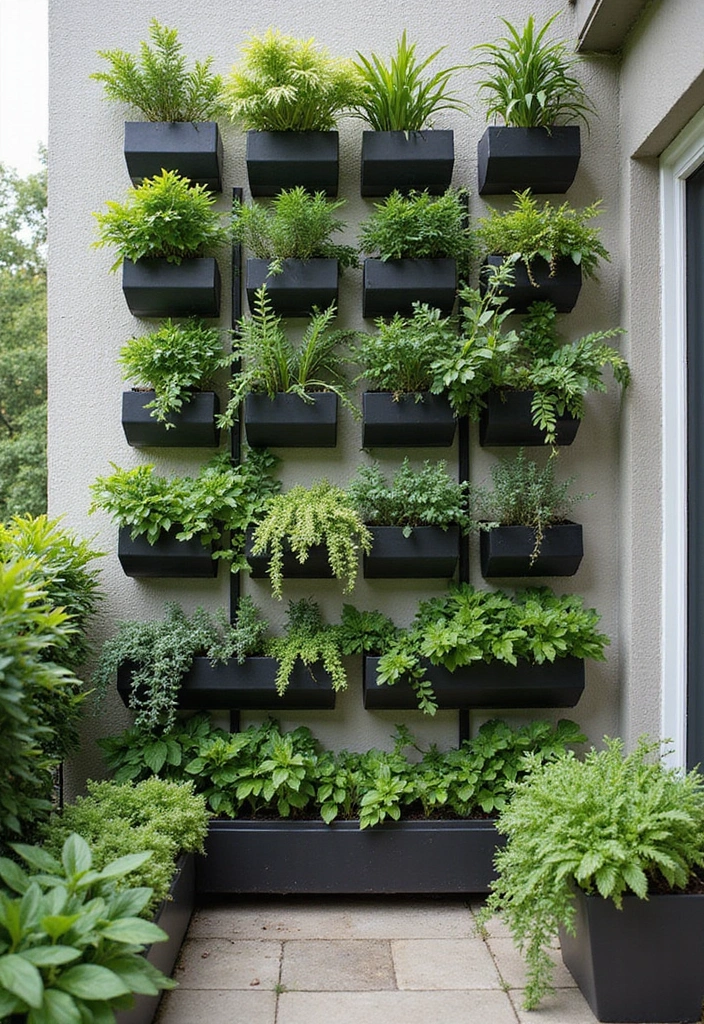 28 Garden Design Layout Examples for Stunning Outdoor Spaces - 5. Vertical Garden Delight