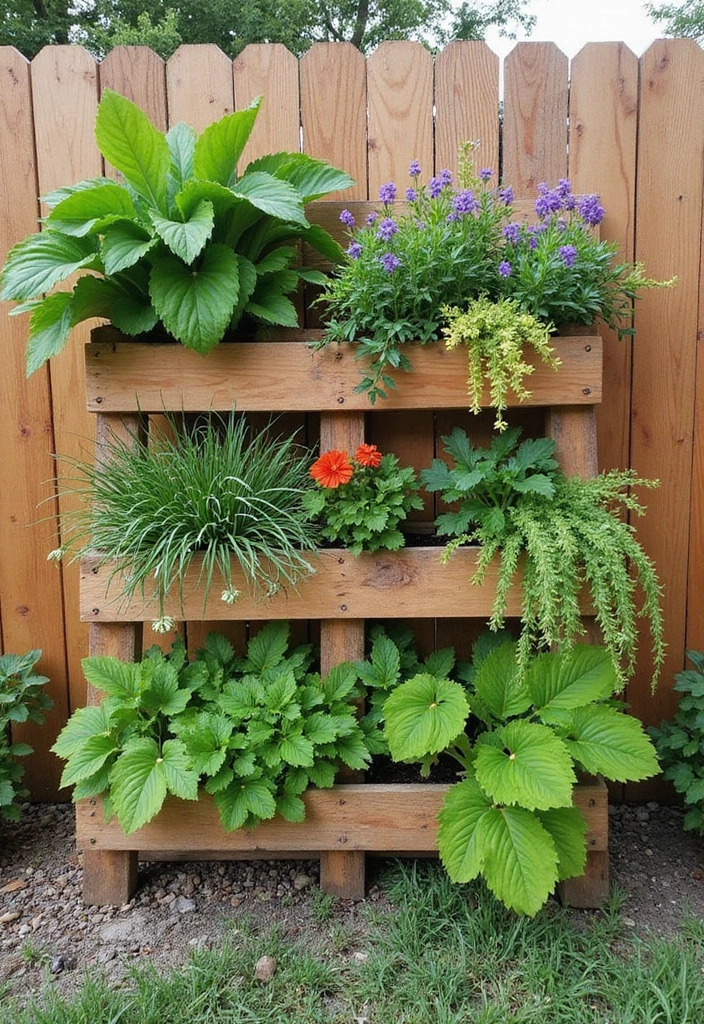 28 Garden of Eden Inspirations for a Paradise in Your Backyard - 2. Vertical Pallet Garden