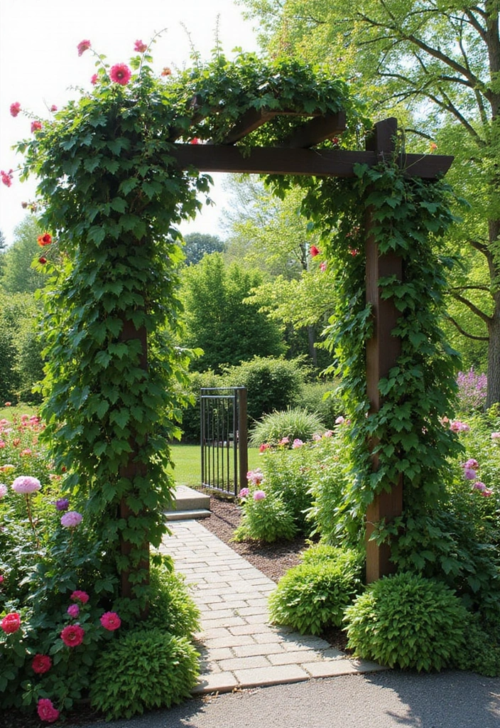 28 Home Gardening Ideas for a Thriving Green Space - 11. Climbing Plants on Trellises