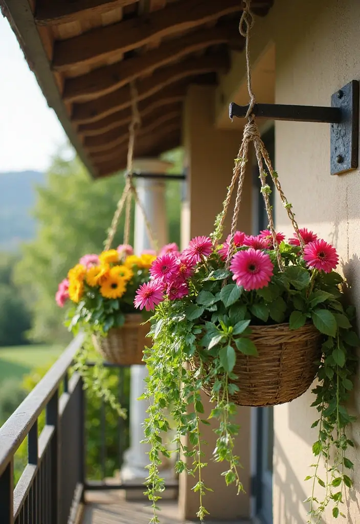 28 Home Gardening Ideas for a Thriving Green Space - 3. Hanging Baskets