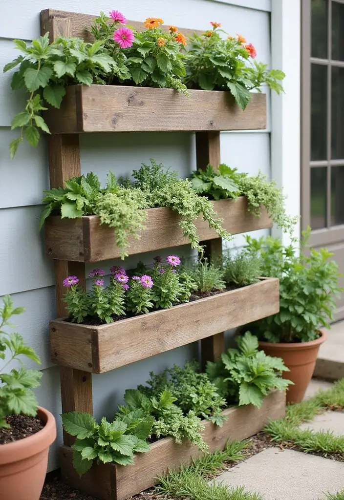 28 Home Gardening Ideas for a Thriving Green Space - 7. DIY Vertical Planter Boxes